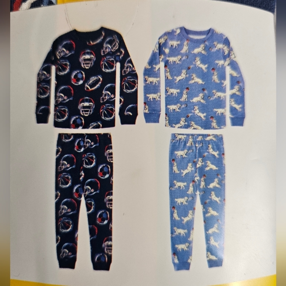 Member's Mark Toddler & Boys 4-Piece Organic Cotton Pajama Set